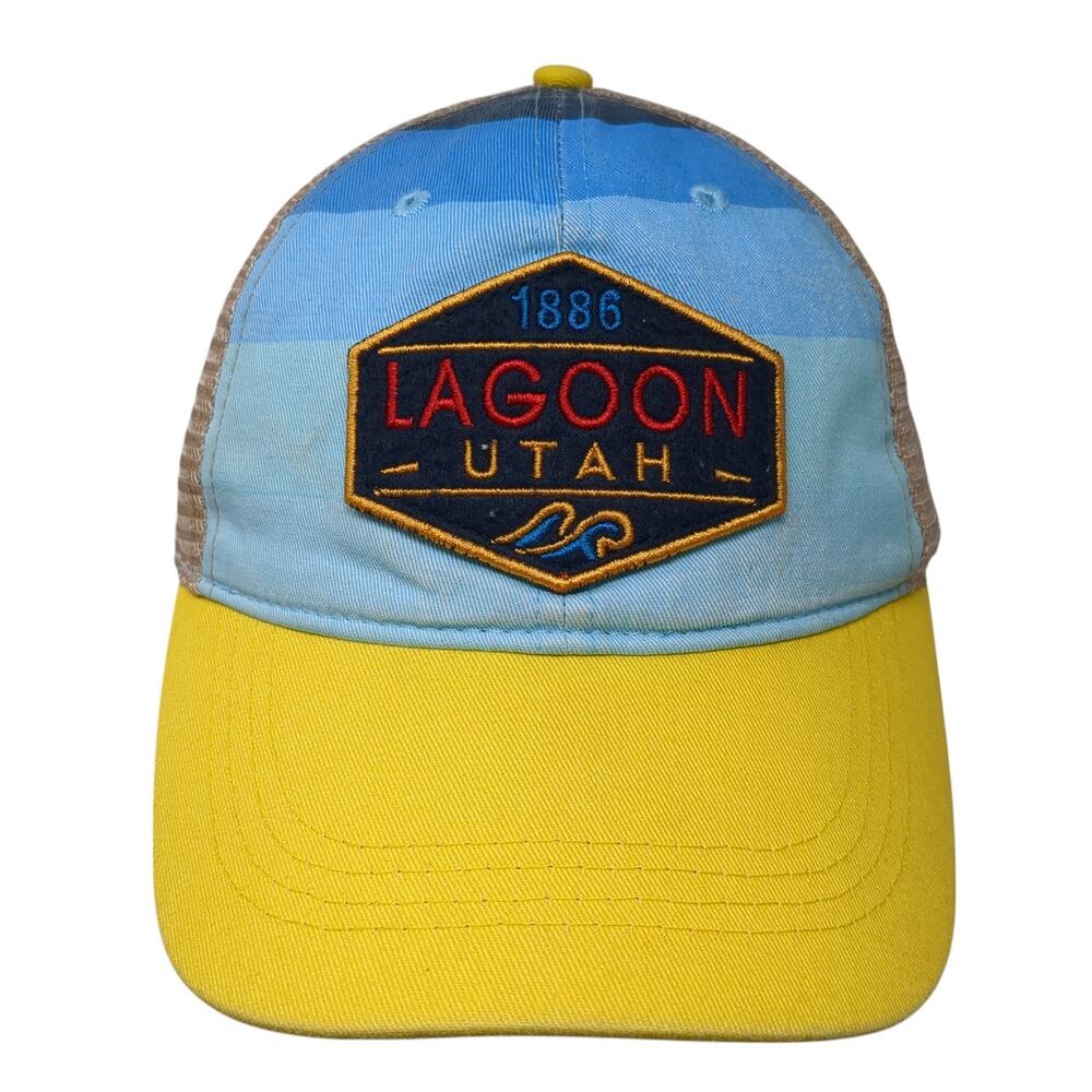 1886 Lagoon Utah Snapback Trucker Hat Multicolor One Size Mesh Back Lucky 7 USA